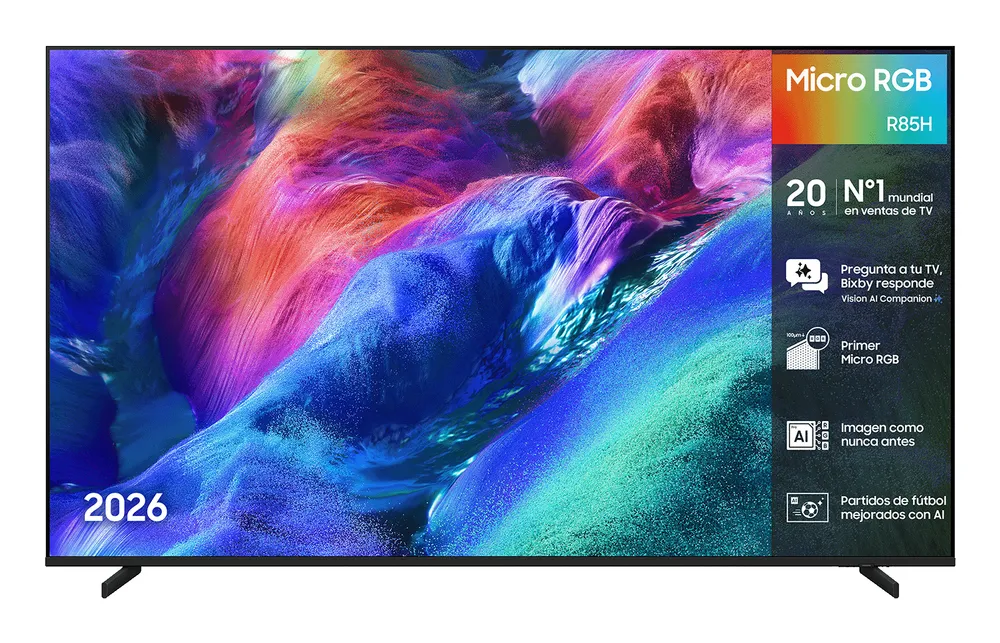 TV Samsung Micro RGB R85H 65" 4K UltraHD 144Hz Smart TV Tizen HDR10+ Dolby Atmos