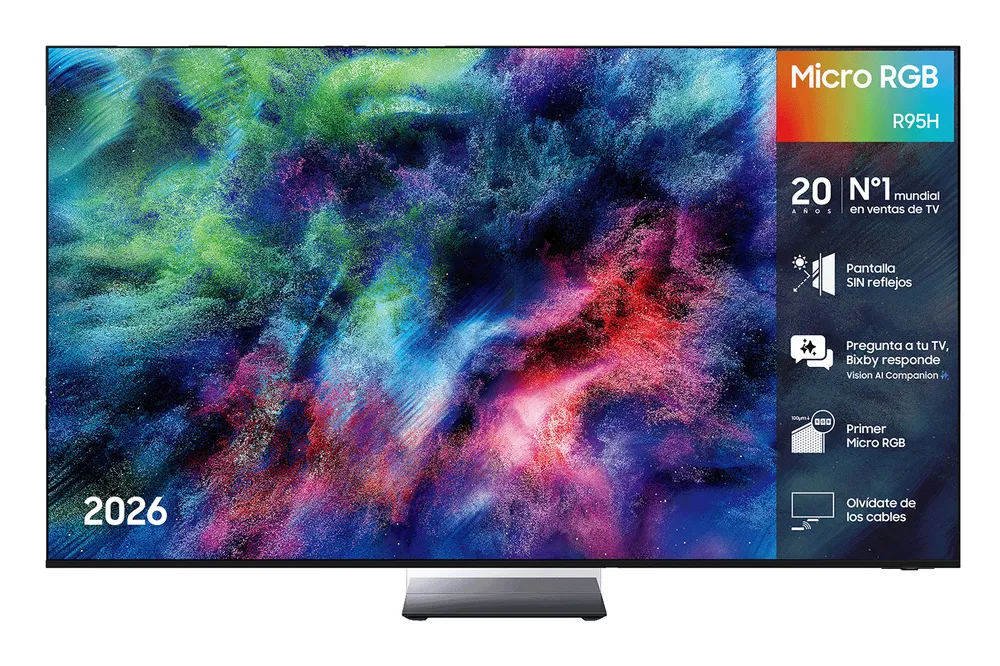 TV Samsung Micro RGB R95H 85" 4K UltraHD 165Hz Smart TV Tizen HDR10+ Dolby Atmos