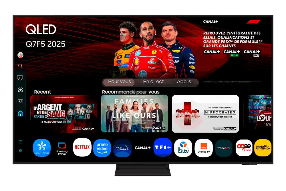 TV Samsung QLED TQ55Q7F5AU 55" 4K UltraHD 60Hz Smart TV Tizen HDR10+ Quantum HDR