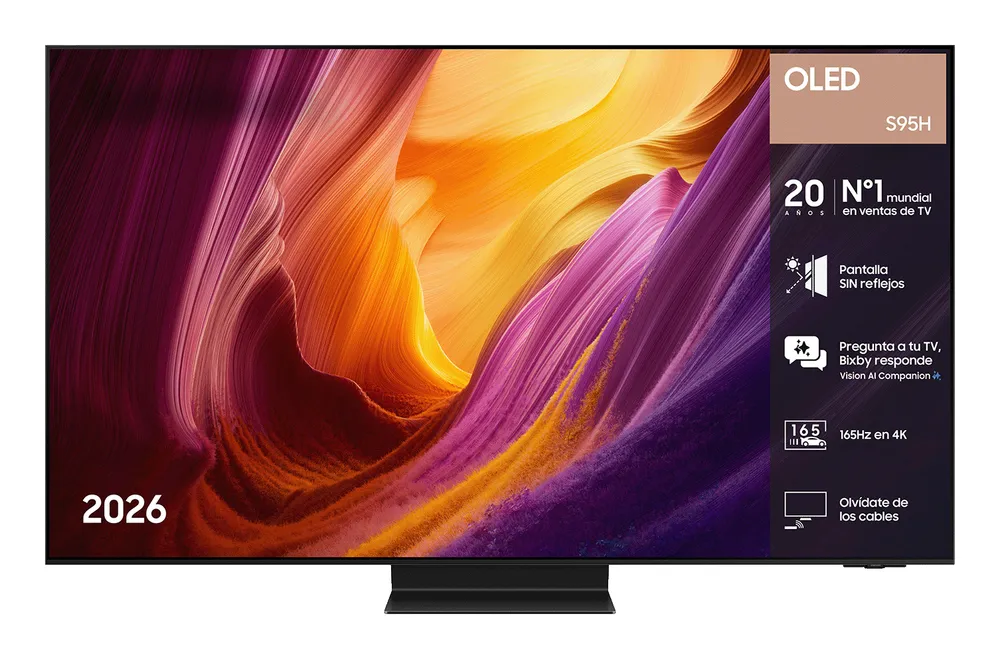 TV Samsung OLED S95H 77" 4K UltraHD 165Hz Smart TV Tizen HDR10+ Dolby Atmos