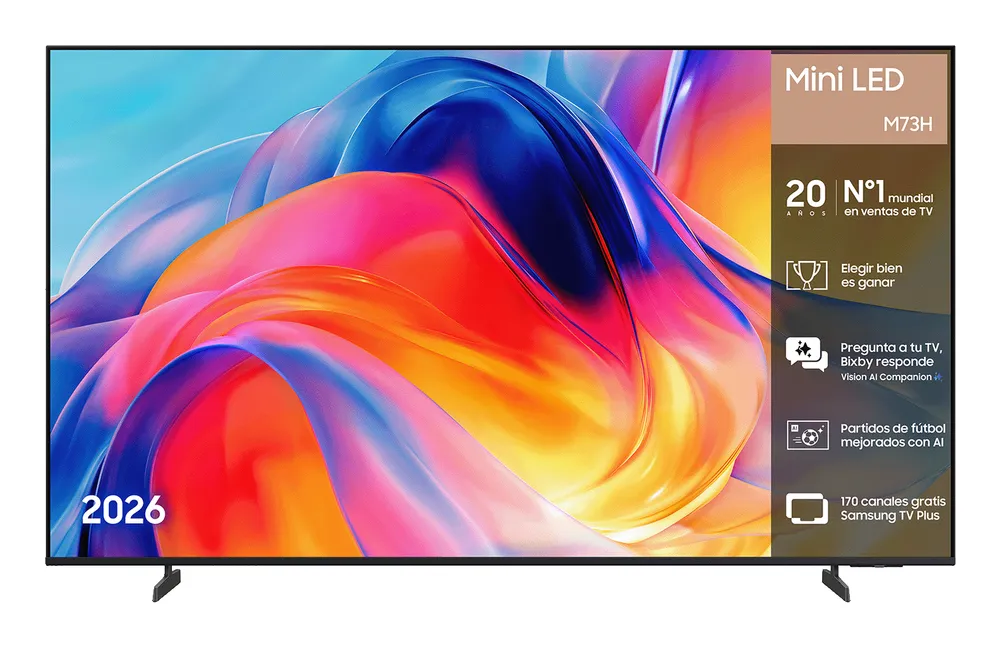 TV Samsung Mini LED TU55M73HAUXXC 55" 4K UltraHD 120Hz Smart TV Tizen HDR10+ Vision AI