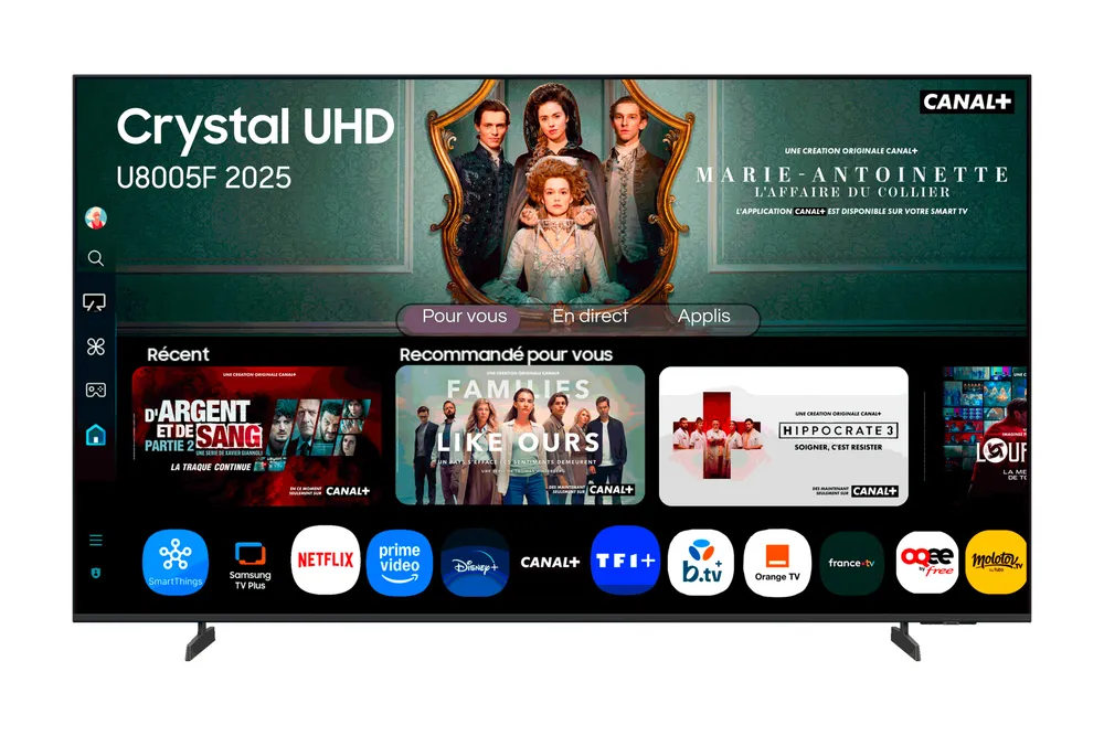 TV Samsung LED TU55U8005FU 55" 4K UltraHD 50Hz Smart TV Tizen HDR10+ Q-Symphony