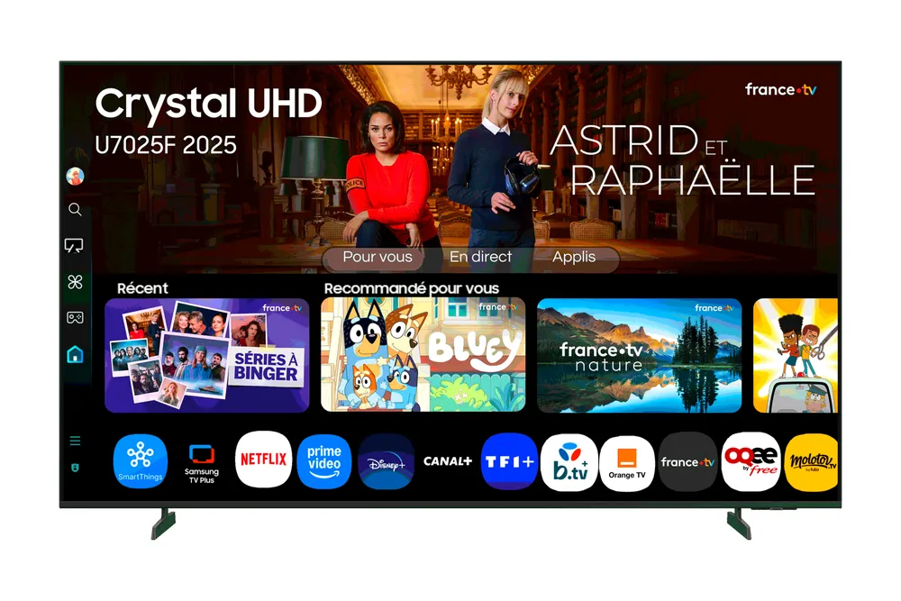 TV Samsung LED TU65U7025FK 65" 4K UHD Smart TV HDR10+ Gaming Hub WiFi Bluetooth