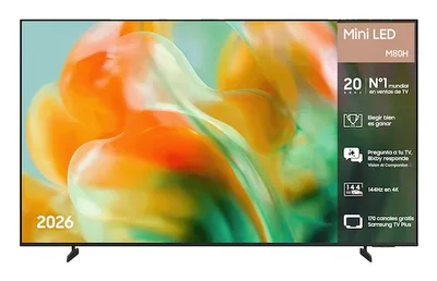 TV Samsung Mini LED M80H 55" 4K UltraHD 144Hz Smart TV Tizen HDR10+ Gaming Hub