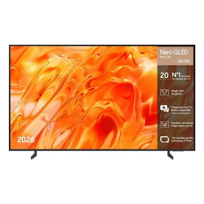 TV Samsung Neo QLED QN70H 43" 4K UltraHD 60Hz Smart TV Tizen HDR10+ Vision AI