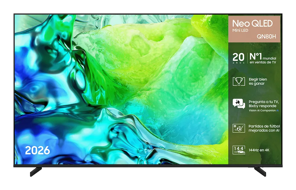 TV Samsung QLED TQ55QN80HAUXXC 55" 4K UltraHD 120Hz Smart TV Tizen HDR10+ Dolby Atmos