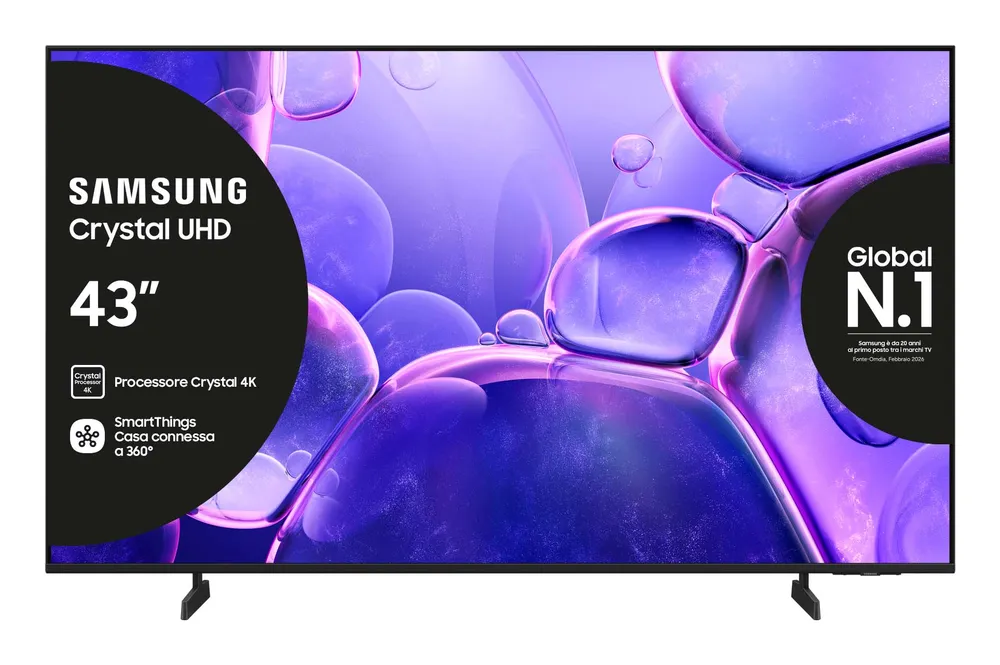 TV Samsung LED UE43U8000FU 43" 4K UltraHD 50Hz Smart TV Tizen HDR10+ Rahmenloses Design
