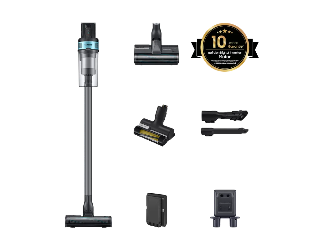 Samsung Jet 75E PetPRO mit 2-in-1 Ladestation, 550 W Motorleistung Mint