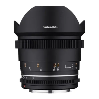 Objektiv Samyang VDSLR 14mm T3.1 MK2 Ultraweitwinkel Sony E Bajonett Abnehmbarer Gegenlichtblende