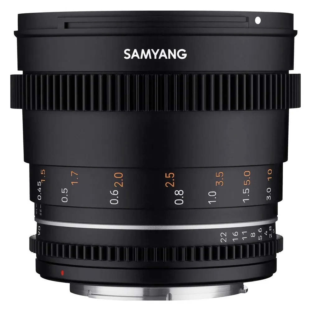 Objektiv Samyang VDSLR 50mm T1.5 MK2 Canon RF Bajonett Schwarz