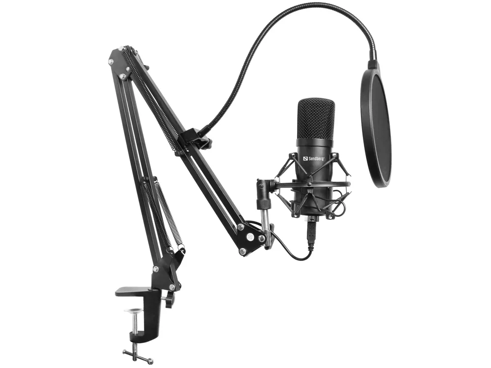 Sandberg 126-07 Mikrofon Schwarz Studio-Mikrofon