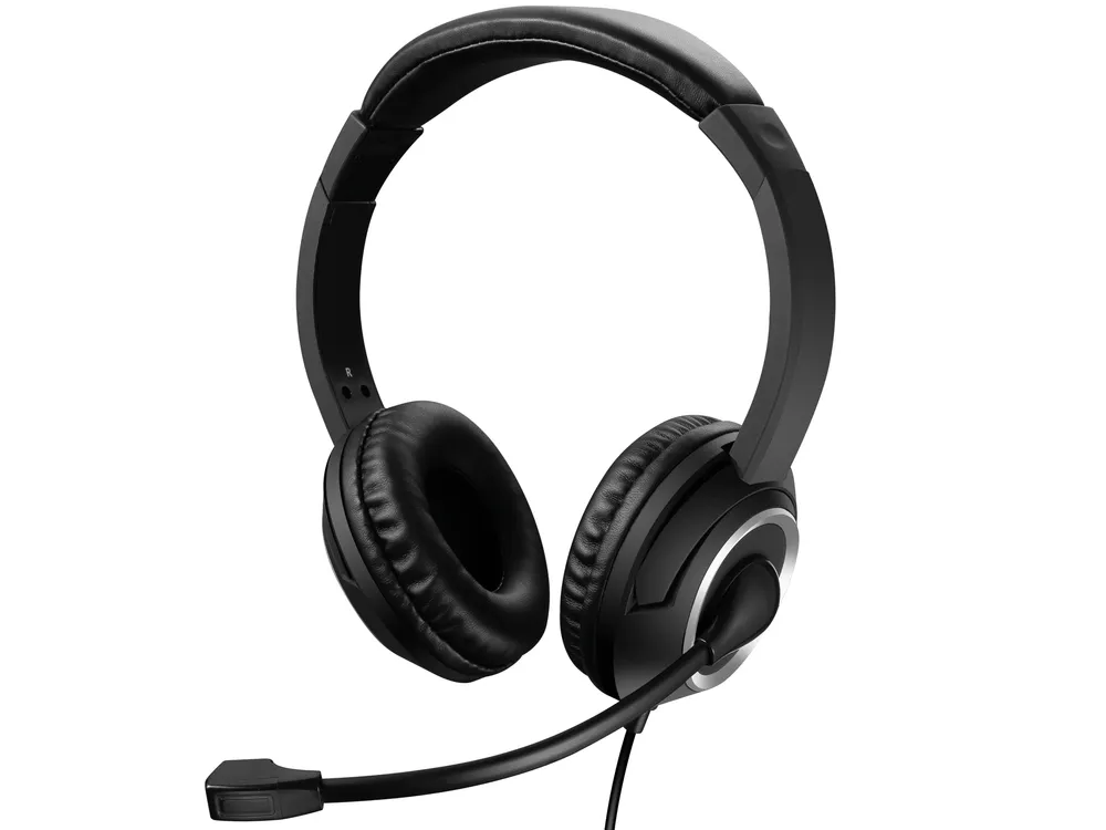 Sandberg USB Typ-A Kabel-Kopfhörer für Anrufe und Musik, schwarz