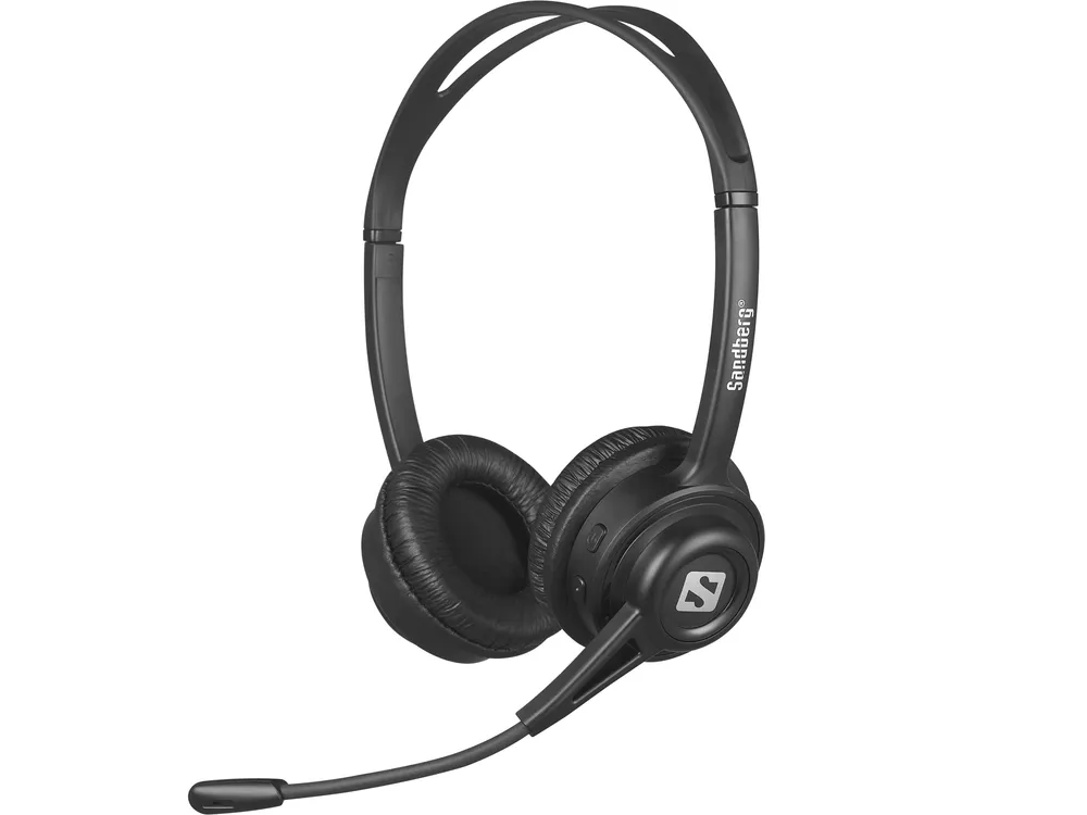 Kopfhörer Sandberg 126-43 kabellos Bluetooth 5.1 Alltag Mikrofon schwarz