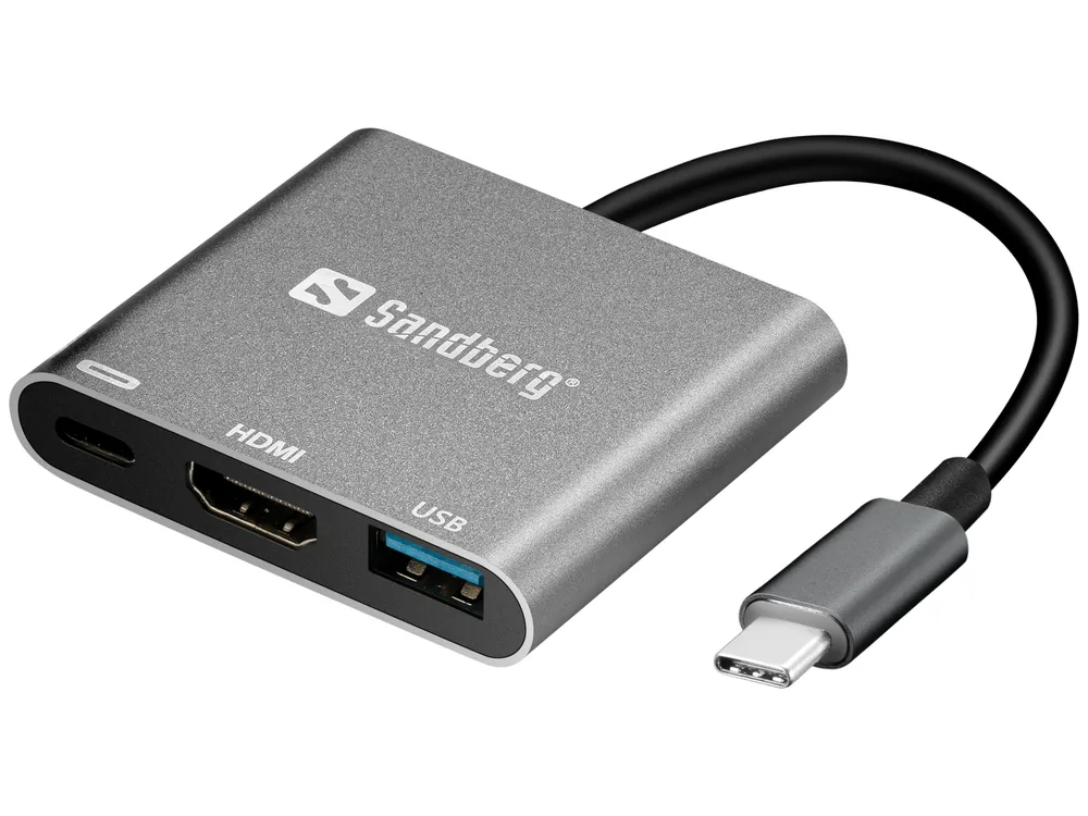 Grafikadapter USB-C Sandberg Mini Dock HDMI+USB