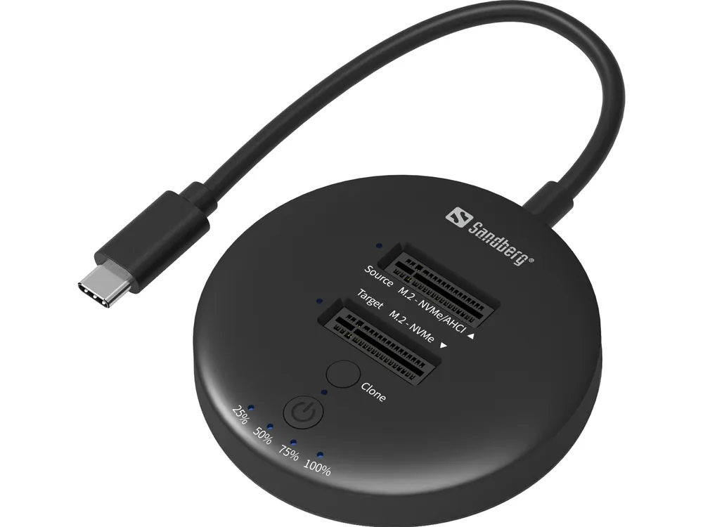 Dockingstation Sandberg 136-72 USB 3.2 Cloner Dock M.2 NVMe 20 Gbps