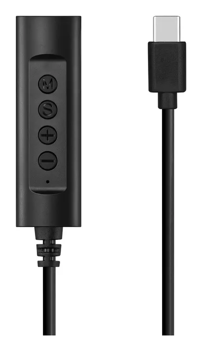 Adapter Sandberg 136-73 USB-C auf 3,5 mm Klinke mit Lautstärkeregelung und Mikrofon Schwarz