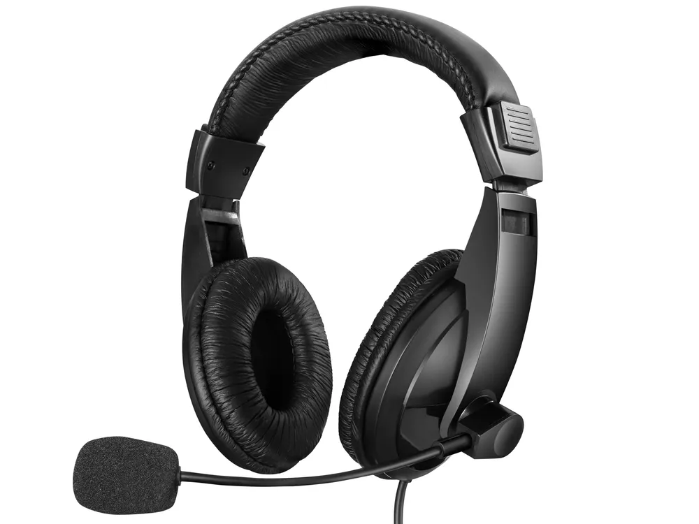 Sandberg Saver USB Kopfhörer mit USB Typ-A Kabel für Anrufe und Musik schwarz