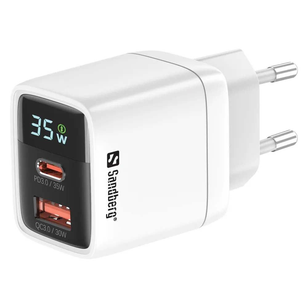 Sandberg 2in1 Charger 1xUSB-C 1xUSB 35W
