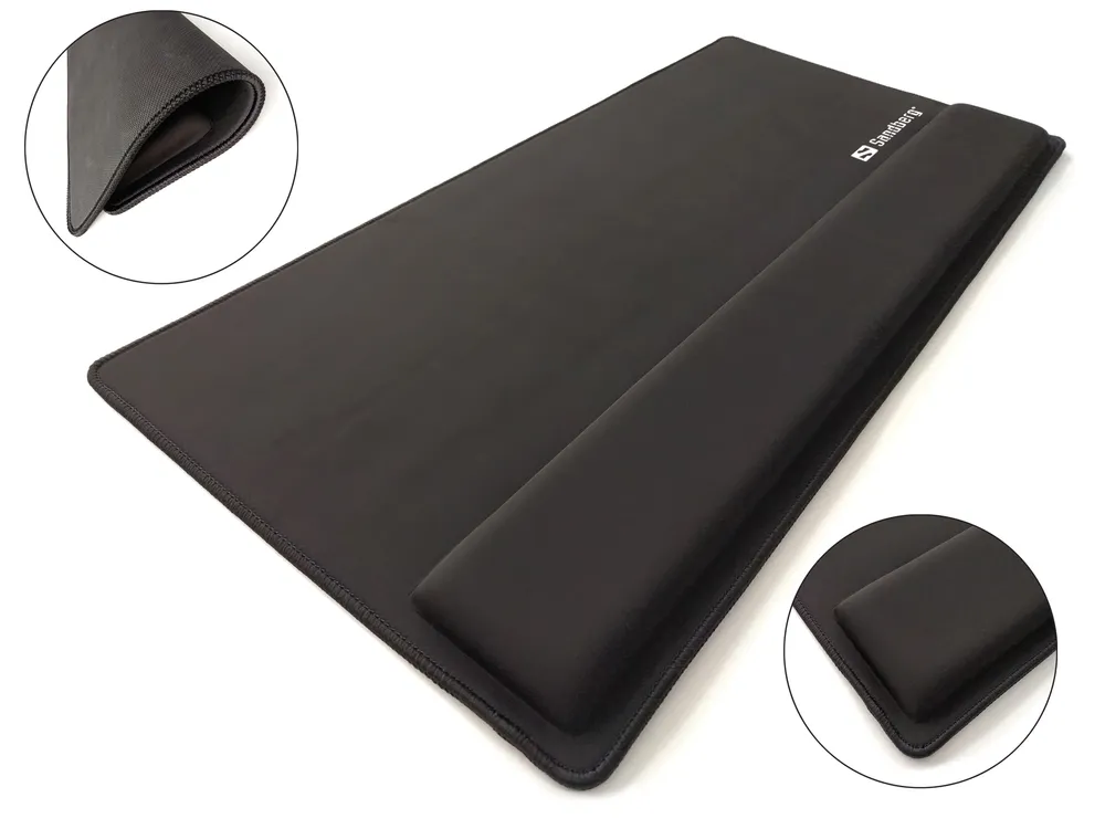 Alfombrilla Sandberg Desk Pad Pro XXL Handgelenkauflage rutschfeste Basis