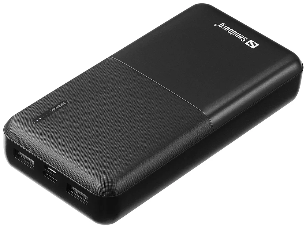 Externe Batterie Sandberg Saver Powerbank 20000 mAh USB-C und USB-A Schwarz