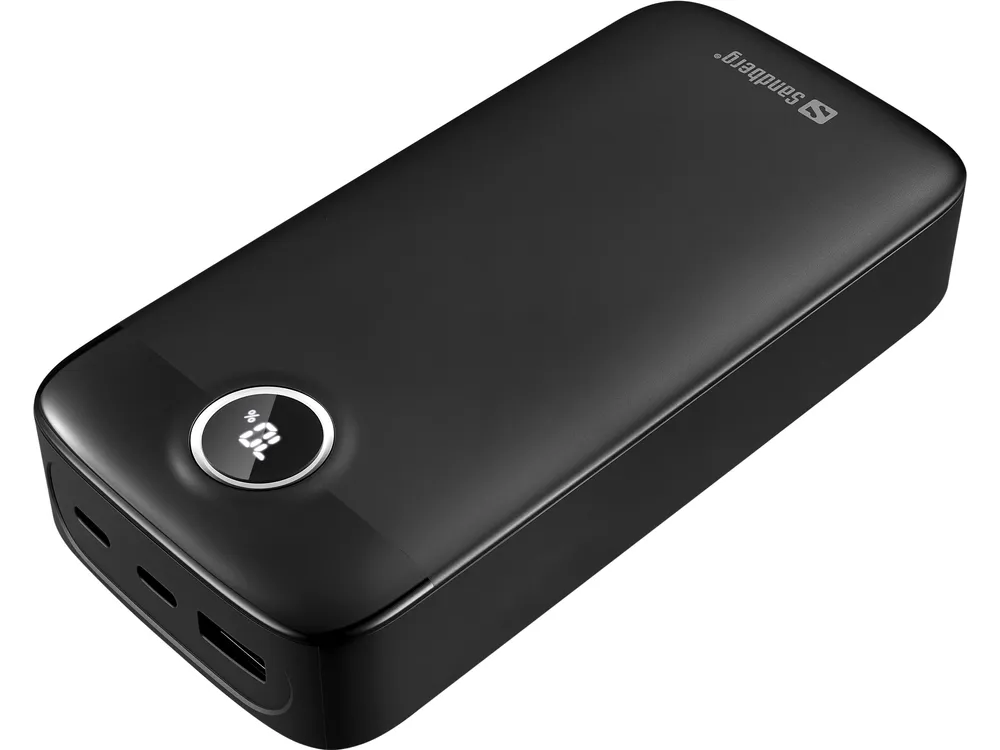 Powerbank Sandberg SolidState 20000 mAh 20W USB-C LED