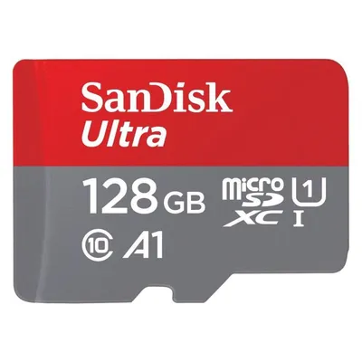 Sandisk microSDHC Ultra 128GB (UHS-1/Cl.10/100MB/s) + Adapter, Tablet