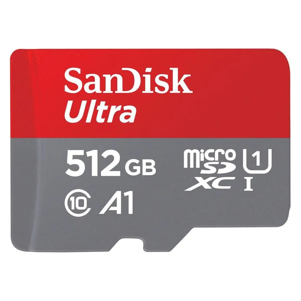Sandisk microSDHC Ultra 512GB (UHS-1/Cl.10/100MB/s) + Adapter, Tablet