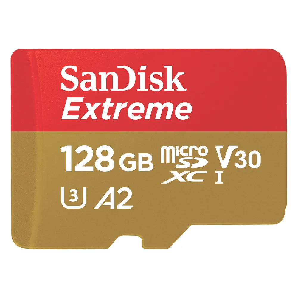 Extreme 128GB (R170MB/s) Cams&Drones + Ad. 1 Jahr RescuePRO DX (214510) micro SDXC Speicherkarte