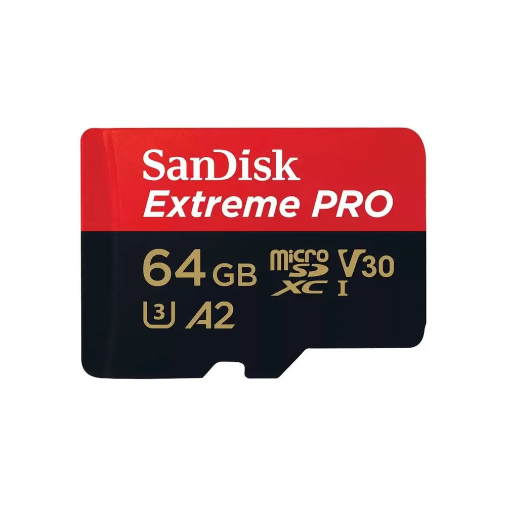 Extreme PRO 64GB (R200MB/s) + Adapter, 2 Jahre RescuePRO Deluxe (214503) micro SDXC Speicherkarte