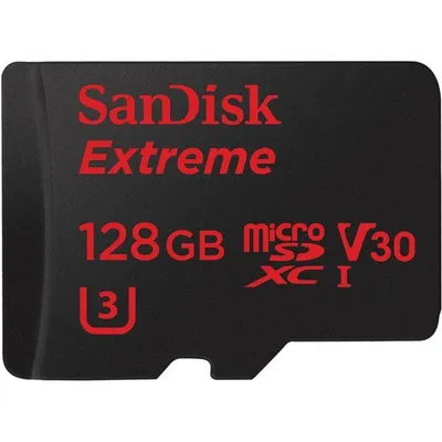 "microSDXC Extreme 128 GB (A1 / V30 / U3 / UHS-I / Cl.10 / 100 MB/s) + Adapter ""Mobile"" (173422)"