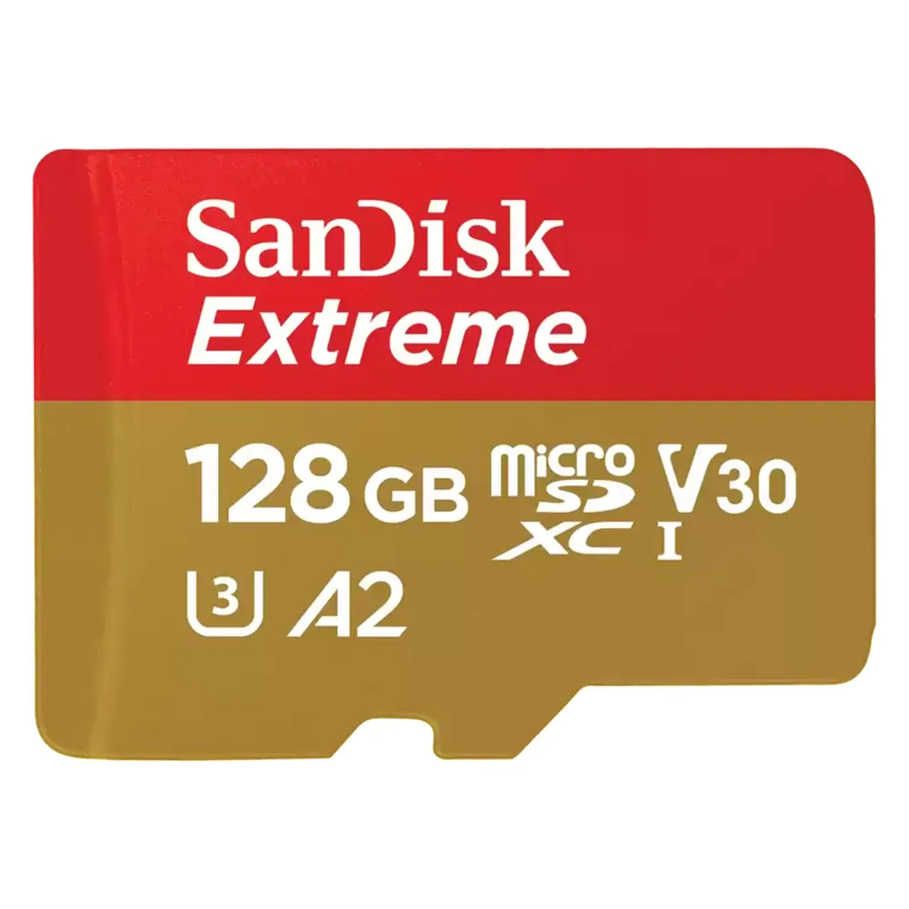 microSDXC Extreme 128GB (R190MB/s) + Adapter, + 1 Jahr RescuePRO Deluxe