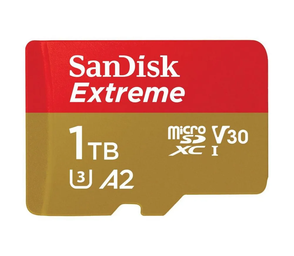 Sandisk microSDXC Extreme Speicherkarte (1000 GB, Video Speed Class 30 (V30)/UHS Speed Class 3 (U3)