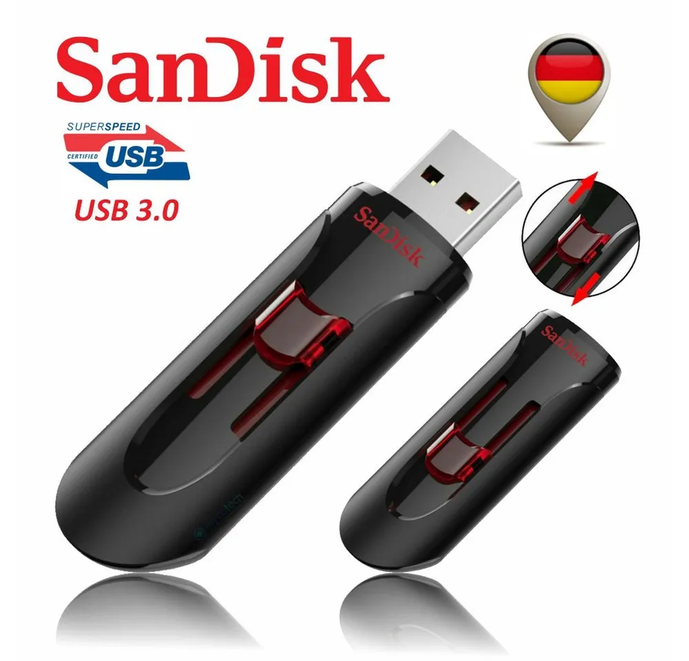 Sandisk SanDisk Cruzer Glide 3.0 USB Flash Drive 32 GB USB-Stick