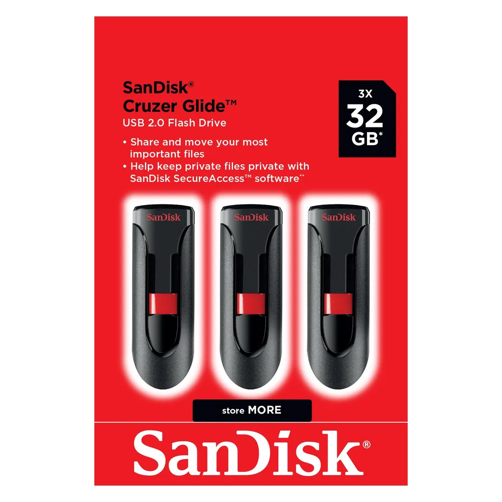 Sandisk Cruzer Glide 3-Pack