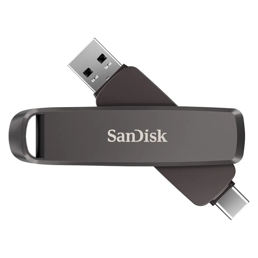 USB-Flashlaufwerk Sandisk SDDDE1-2T00-G46 2TB Dual USB-A USB-C 1000MB/s Schwarz
