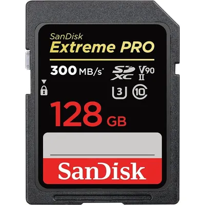 SanDisk Extreme PRO SDXC 128 GB UHS-II U3 V90 Klasse 10