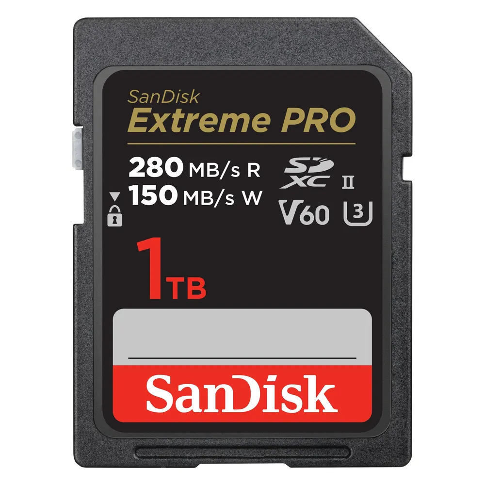 SDXC SanDisk SDSDXEP-1T00-GN4IN 1TB UHS-II V60 280MB/s Schwarz