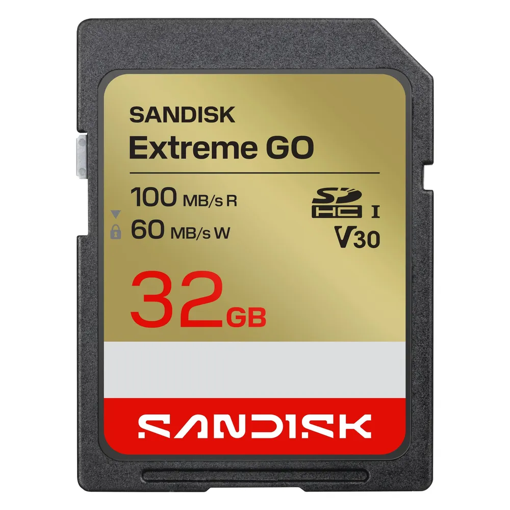 Sandisk Extreme Go (32 GB, SDHC, U3, UHS-I)