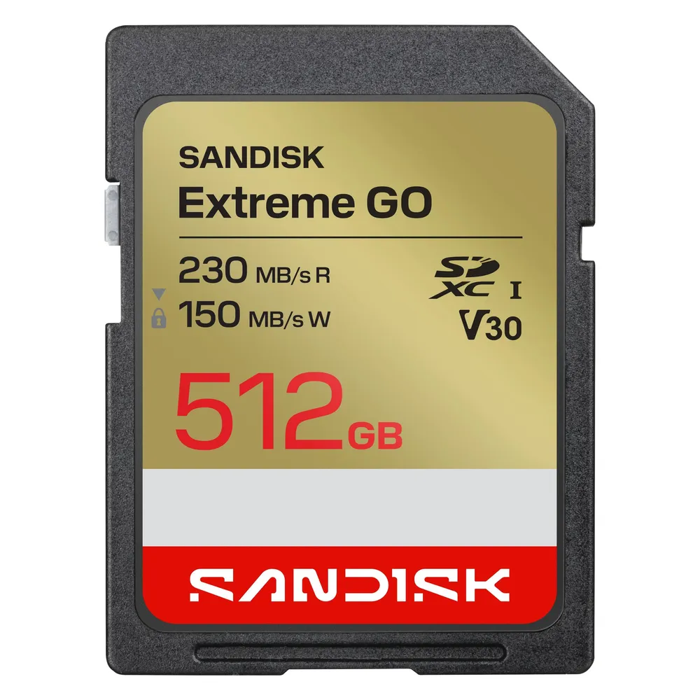 Sandisk Extreme Go (512 GB, SDXC, U3, UHS-I)