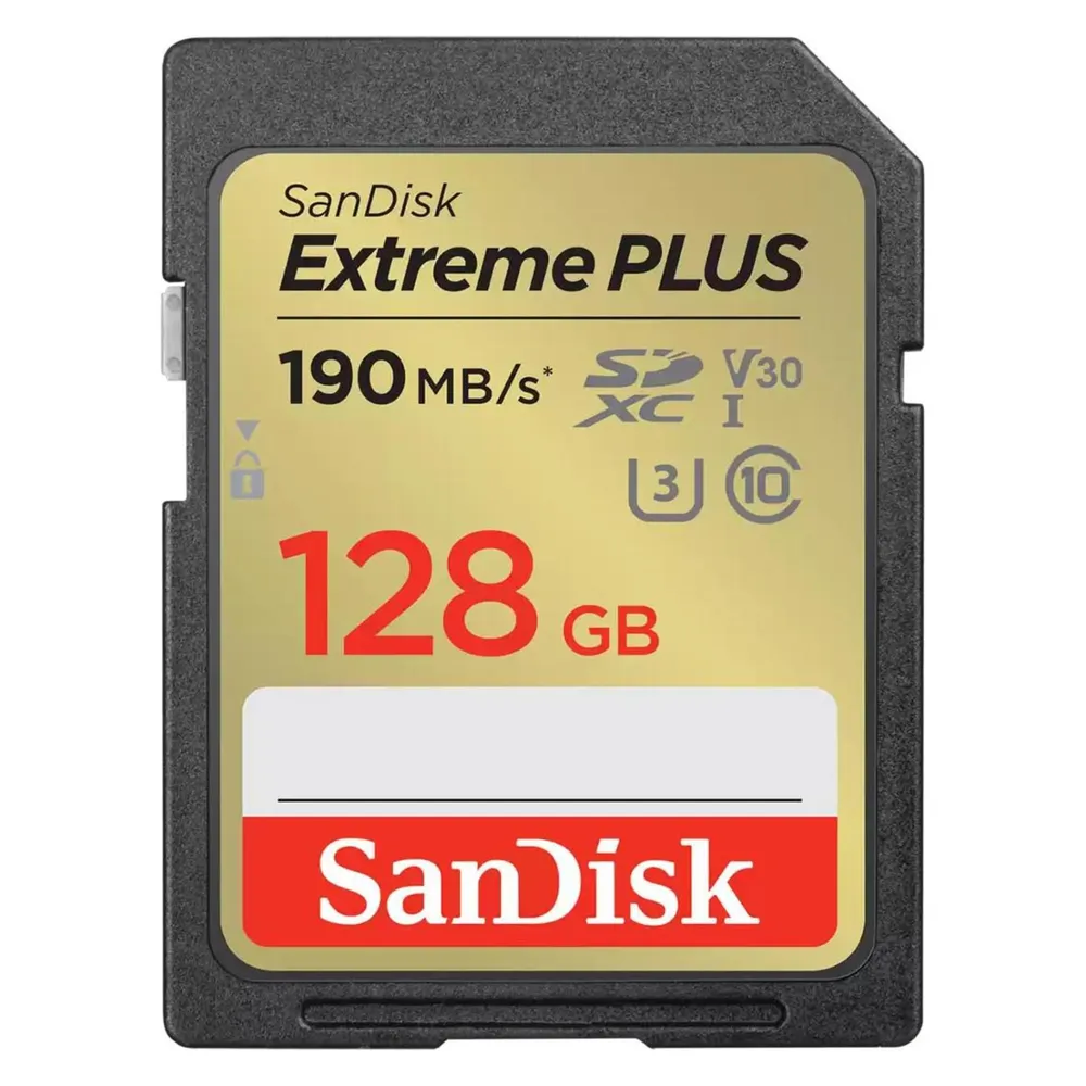 Sandisk Extreme Plus (128 GB, SDXC, U3, UHS-I)