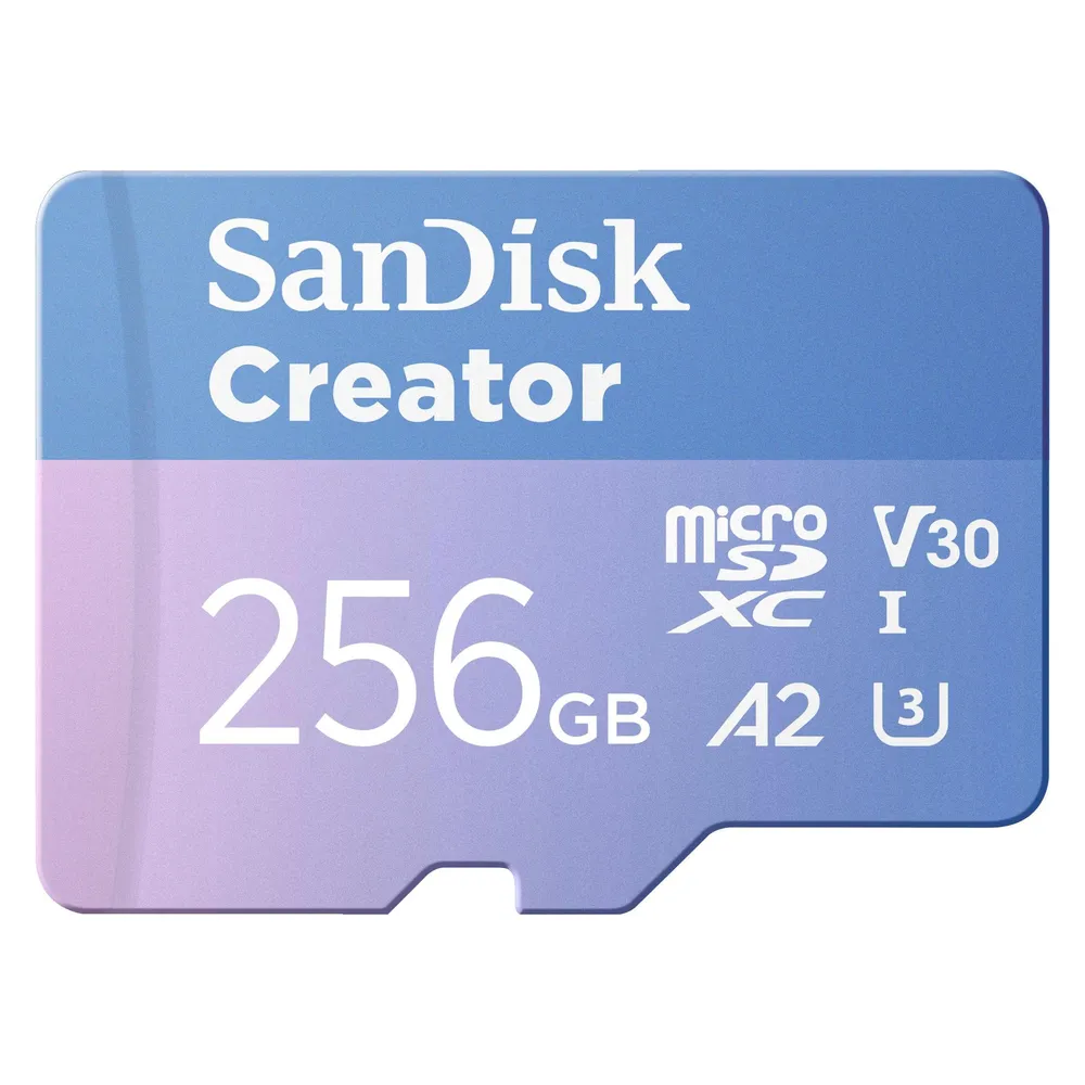 Sandisk Creator UHS-I V30 (256 GB, microSDXC, U3, UHS-I)
