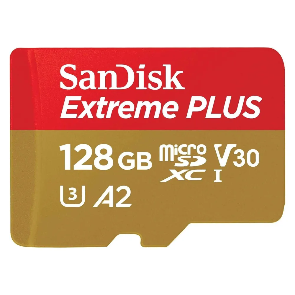 Sandisk Extreme Plus (128 GB, microSDXC, U3, UHS-I)