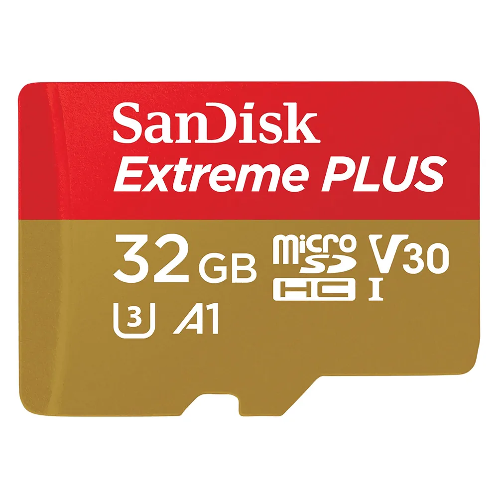 Sandisk Extreme Plus (32 GB, microSDHC, U3, UHS-I)