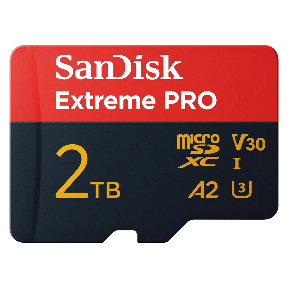 Sandisk Extreme Pro (2000 GB, microSDXC, U3, UHS-I)