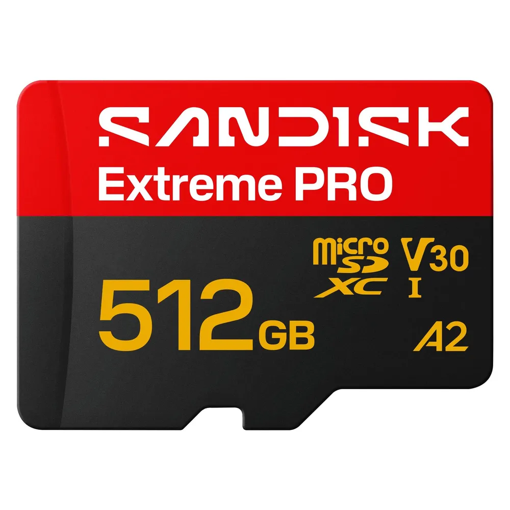 Sandisk Extreme Pro (512 GB, microSDHC, microSDXC, U3, UHS-I)