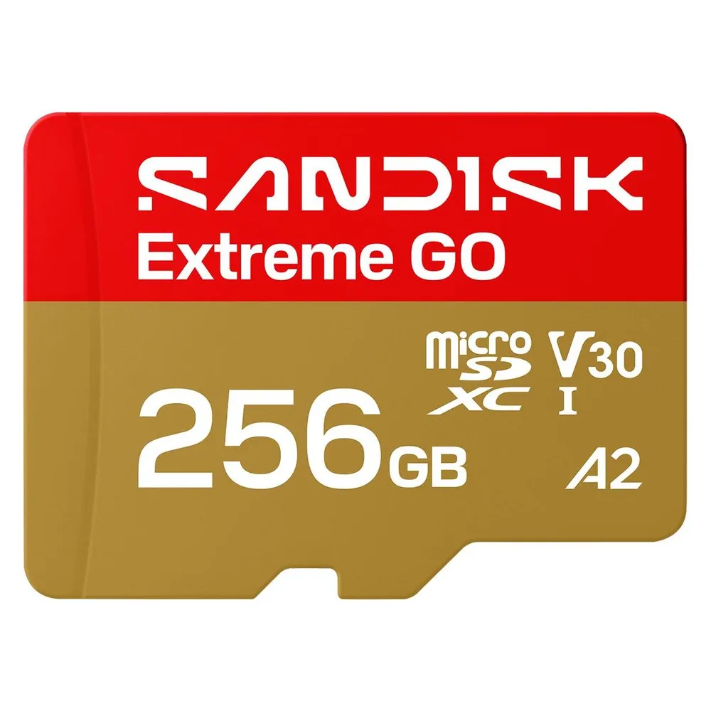 Sandisk Extreme Go (256 GB, microSDXC, U3, UHS-I)