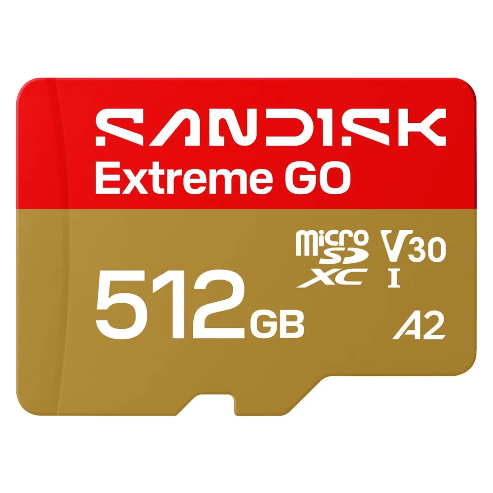 Sandisk Extreme Go (512 GB, microSD, microSDXC, U3, UHS-I)