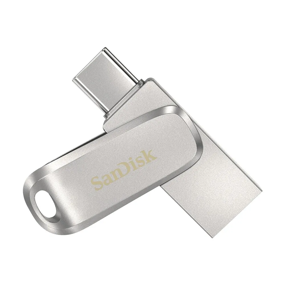 Ultra Dual USB Flash Drive Luxe 128GB silber (186464) USB-Stick