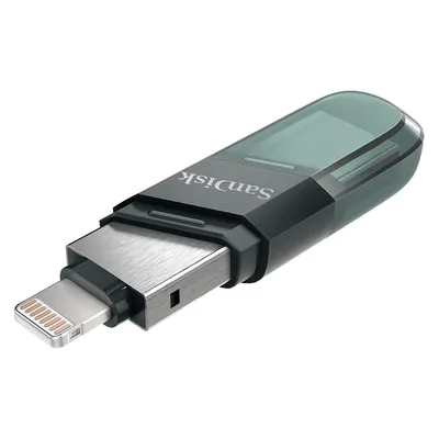 USB-Stick SanDisk iXpand Flip 256 GB USB-A Lightning Grau Silber