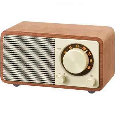 Sangean WR-7 Tragbares Bluetooth-Radio, helles Holz